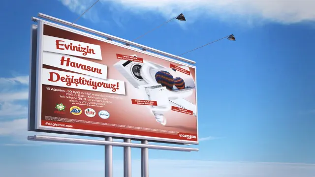 Groseri — Açık Hava İlan Tasarımı