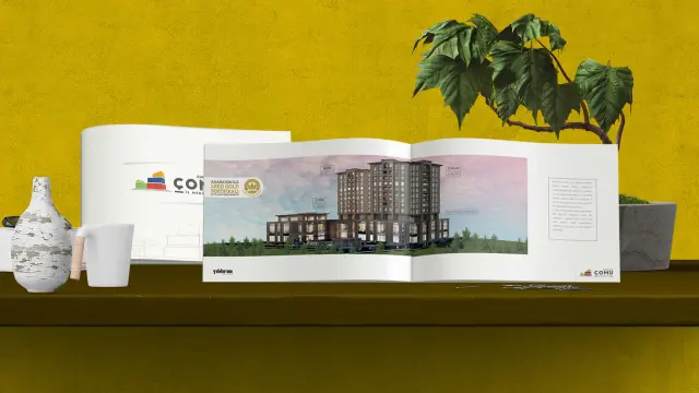 Yıldırım Proje İnşaat — Sunar Nuri Çomu İş ve Alışveriş Merkezi — Katalog Tasarımı