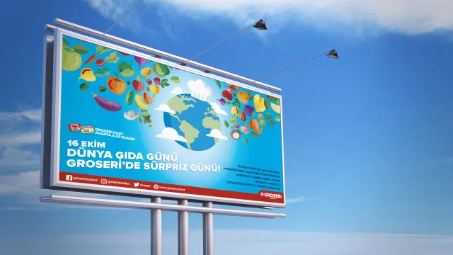 Groseri — Billboard Tasarımı